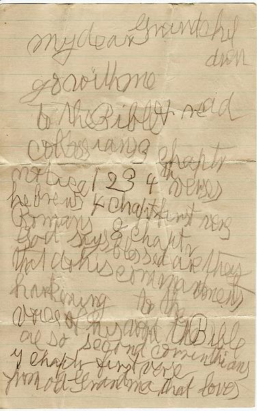 MASY letter to PWT front.jpg - A  letter written to Perry Woodson Turner by his grandmother, Mary Susan Amanda Younger Turner (1839-1928).